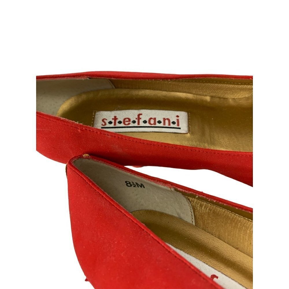 Stefani Women's Red & Gold Heels - Picture 7 of 8